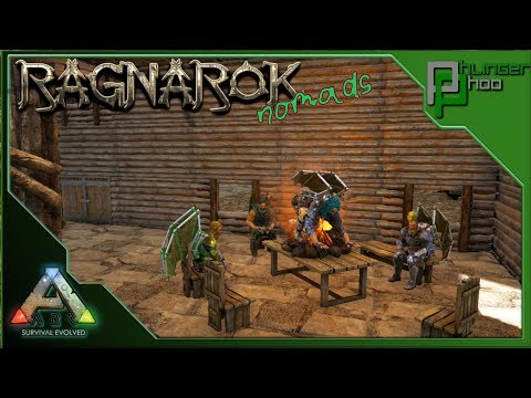 Ark: Ragnarok Nomads 40 - HOW TO COOK A SYNTAC WITH CHEESE - FARM HOUSE BUILD