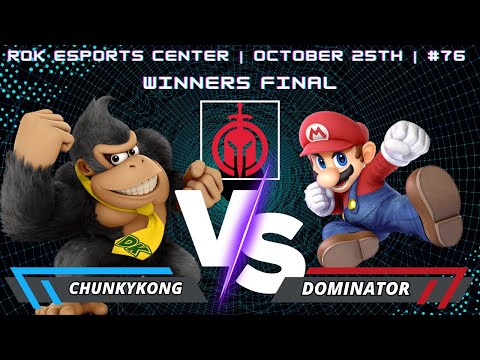 ChunkyKong (Donkey Kong) Vs. Dominator (Mario) | ROK esports center #76 | Winners Final | SSBU