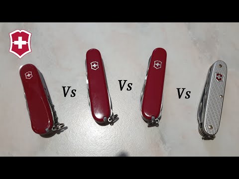 [EN] Victorinox - EVOLUTION 14 Vs CLIMBER Vs SUPER TINKER Vs PIONEER X [COMPARISON]
