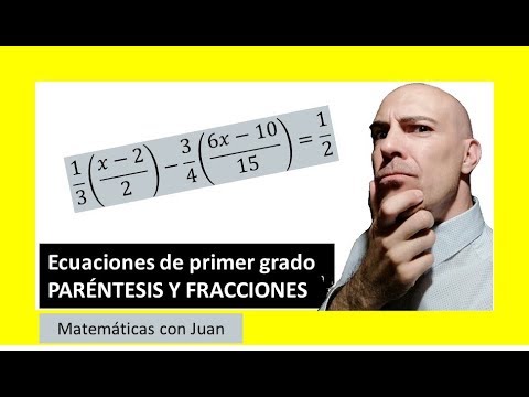 ▷ Ecuaciones de primer grado CON PARÉNTESIS Y FRACCIONES