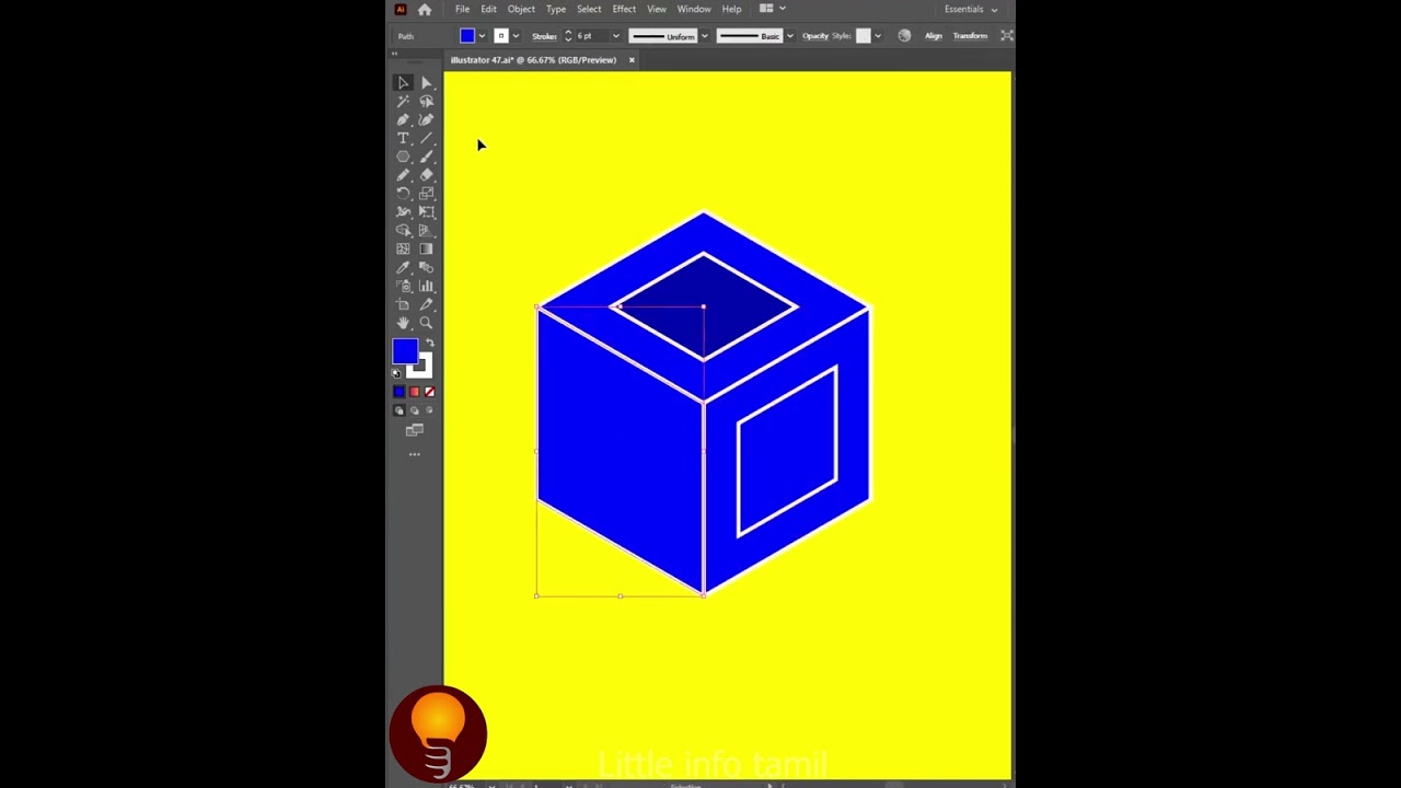 Logo Design  Adobe Illustrator CC Tutorial 47 #shorts #shortsfeed