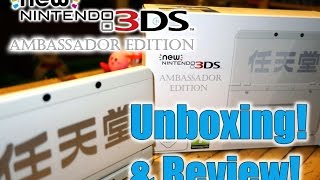 NEW 3DS Ambassador Edition Unboxing & Review!
