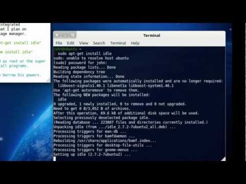 Python 00 Installing IDLE on Linux