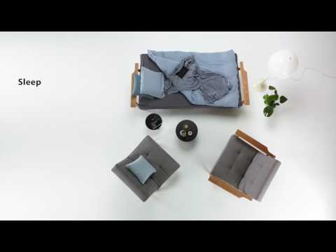 Schlafsofa Splitback Frej mit Sessel von Innovation - bo75