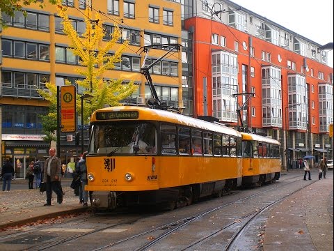 Mitfahrt im Tatra T4D der DVB Dresden