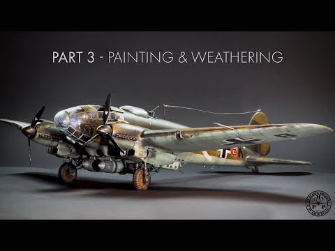 Heinkel HE111 H4 Revell 1/48 - Part 3/3 Painting & Weathering [ENG SUBTITLE]