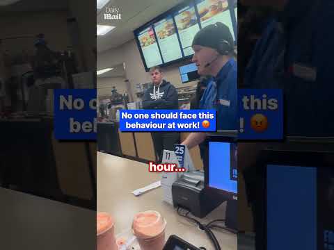 Rude customer lashes out at fast-food worker