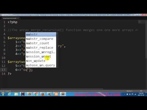 Php Array Merge Recursive Function
