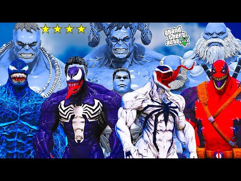 VENOM SAVED SHINCHAN FROM GOD BLUE HULK ARMY IN GTA 5 VENOM ARMY VS GOD BLUE HULK ARMY IN GTA 5