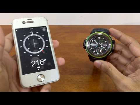 Quad Sensor G-Shock Gulfmaster COMPASS issue & calibration demonstration - Casio 5477 Module