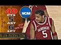 Darius Acuff Jr DOMINANT Career High 49 Pts　EPIC DUEL Highlights Arkansas Vs Alabama 2026 02 18