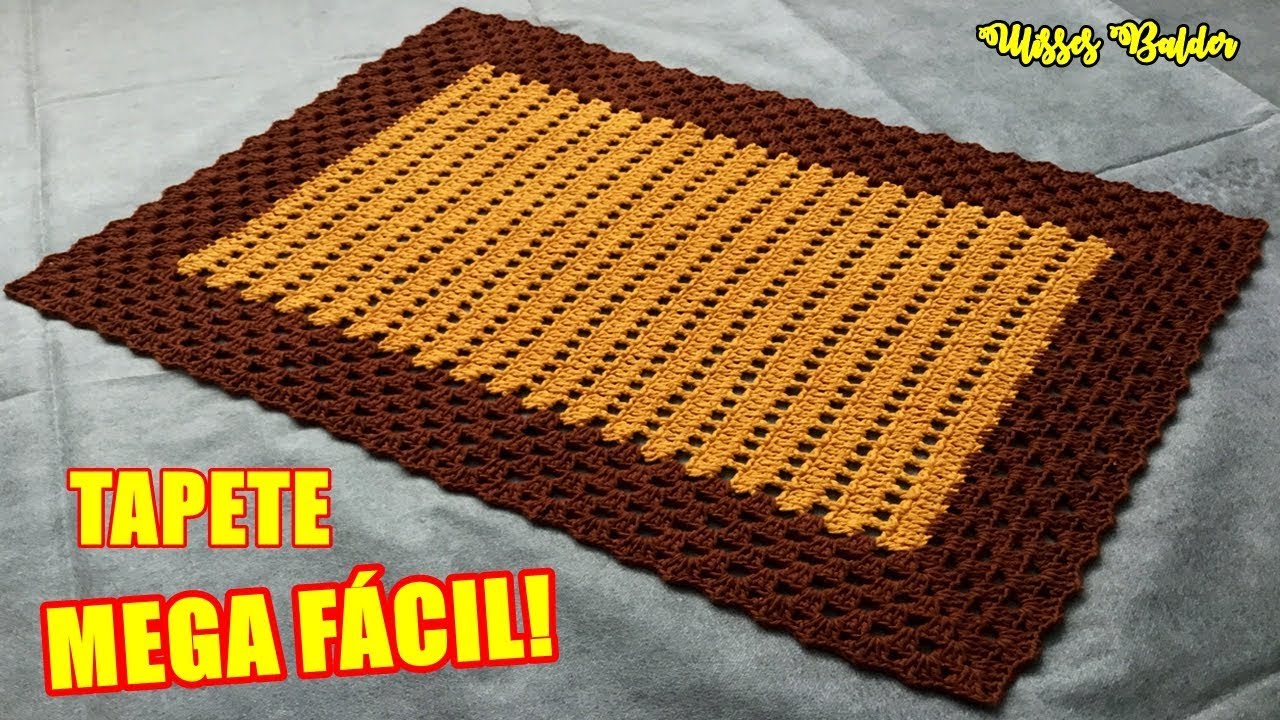 VIDEOAULA TAPETE MEGA (FÁCIL, RÁPIDO E ECONÔMICO) #UlissesBalder