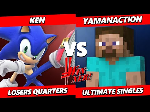 WINNER! Period Top 8 - KEN (Sonic) Vs. Yamanaction (Steve) Smash Ultimate - SSBU