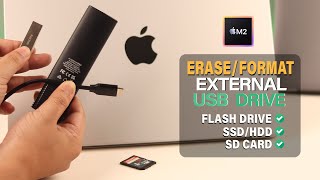 How to Format a USB Flash Drive on MacBook Air M2!