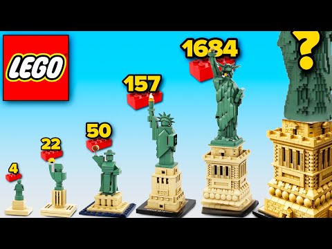 LEGO Statue of Liberty in Different Scales | Comparison