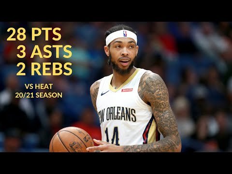 Brandon Ingram 28 Pts 3 Asts 2 Rebs Highlights vs Miami Heat | NBA 20/21 Season