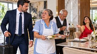 O EMPRESÁRIO VOLTOU SEM AVISAR… E VIU A ESPOSA OBRIGANDO SEUS PAIS A SERVIR À MESA