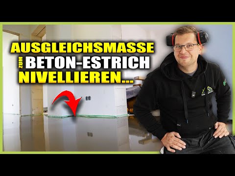 AUSGLEICHSMASSE SCHÜTTEN - Schiefen ESTRICH-BETON nivellieren mit Ausgleich! | Home Build Solution