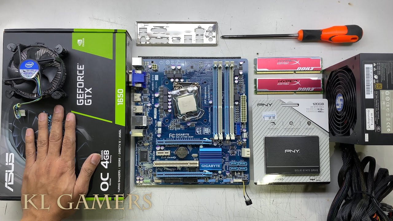 Watch video Satisfying Gaming PC Build intel Core i7 3770 GIGABYTE Z77M-D3H GTX1650 DUAL MasterBox Q300L Now Satisfying Gaming PC Build intel Core i7 3770 GIGABYTE Z77M-D3H GTX1650 DUAL MasterBox Q300L