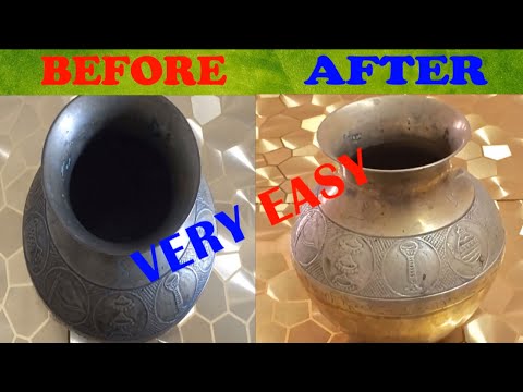 HOW TO CLEAN BRASS AT HOME/VERY EASY/THE BEST TRICK TO...