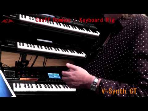 Geoff Downes Keyboard Rig 2014