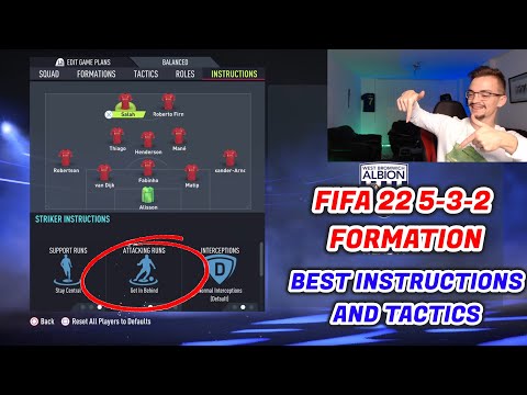 FIFA 22 - THE MOST OVERPOWERED FORMATION 5-3-2 TUTORIAL BEST TACTICS & INSTRUCTIONS HOW TO PLAY 532