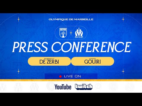 🎙️ Revivez la conférence de presse de Roberto De Zerbi et Amine Gouiri avant #BFCOM