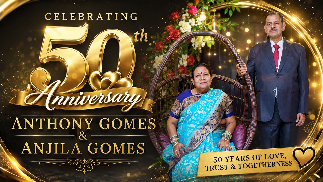 50th Wedding Anniversary (Golden Jubilee) || Anthony Gomes & Anjila Gomes || Unique Click Presents ||