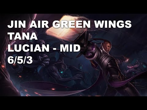 Jin Air Green Wings TaNa Mid Lucian vs Nocturne - KR Challenger Patch 10.8