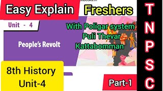 8th History  Peoples Revolt  Part-1 Palayakkarars 