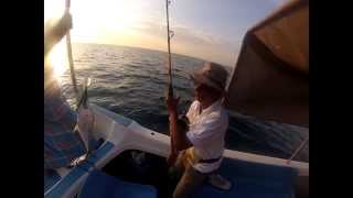 preview picture of video 'Fishing in Sri Lanka - 16th March 2013 - Bill , Loni & Faizal'