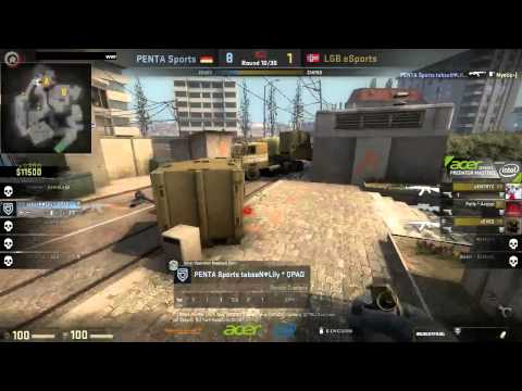 Tabsen ninja defuse 4v1 on Overpass At ESL LGB Vs Penta