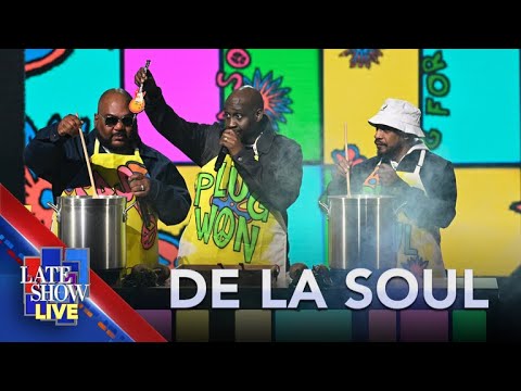 Youtube Video - De La Soul & Prince Paul Cook Up 'Delightfully Delicious' Performance On 'Colbert'