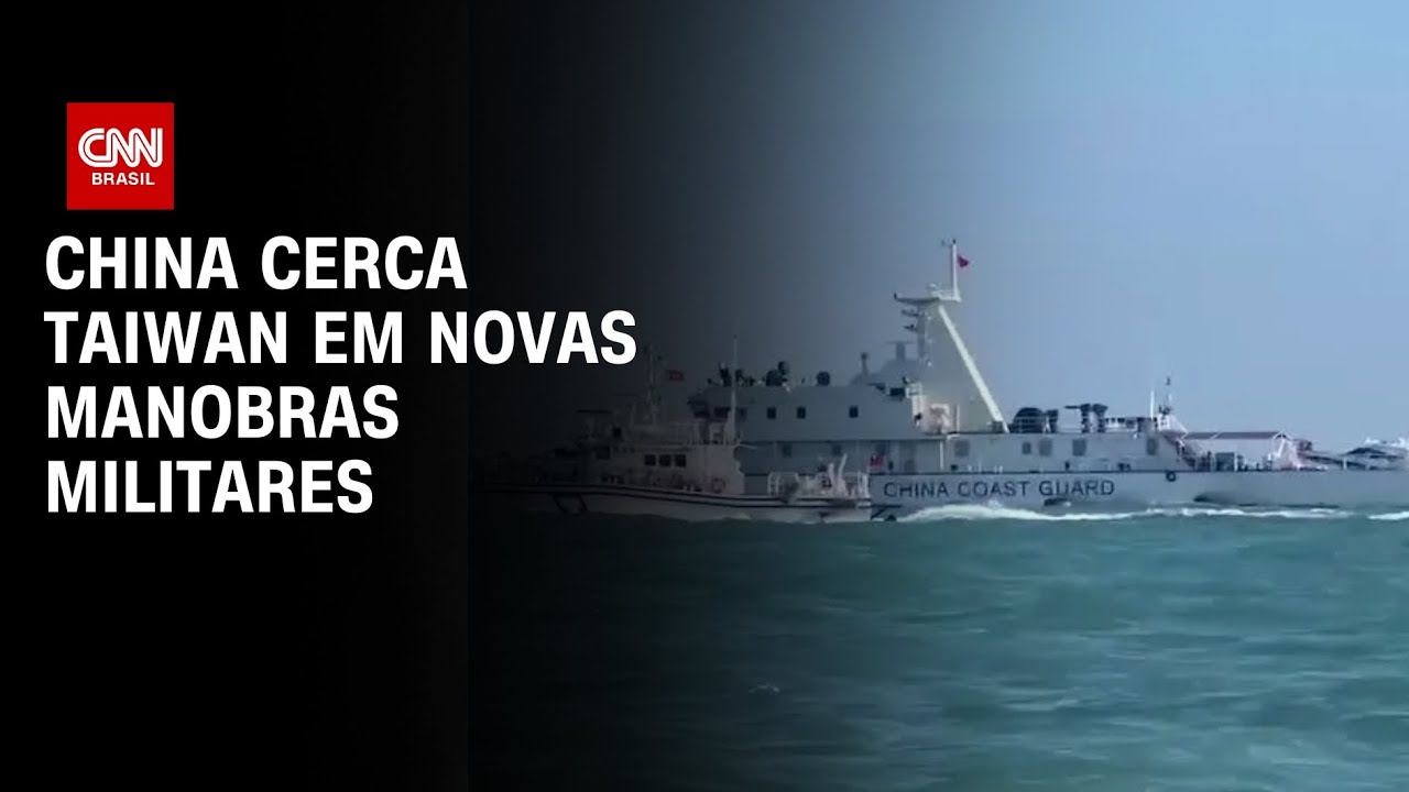 China cerca Taiwan em novas manobras militares | CNN 360°