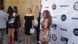 Patricia Chica on the Red Carpet at the ETHERIA FILM FESTIVAL in Hollywood.