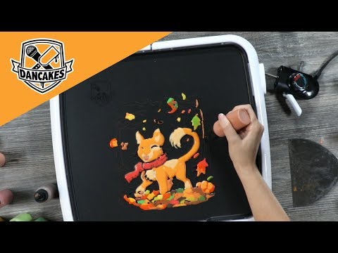 Autumn Cat - Relaxing Pancake Art