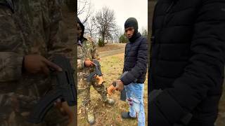 Shooting Micro Draco with one hand