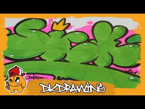 How to draw sick graffiti bubble letters