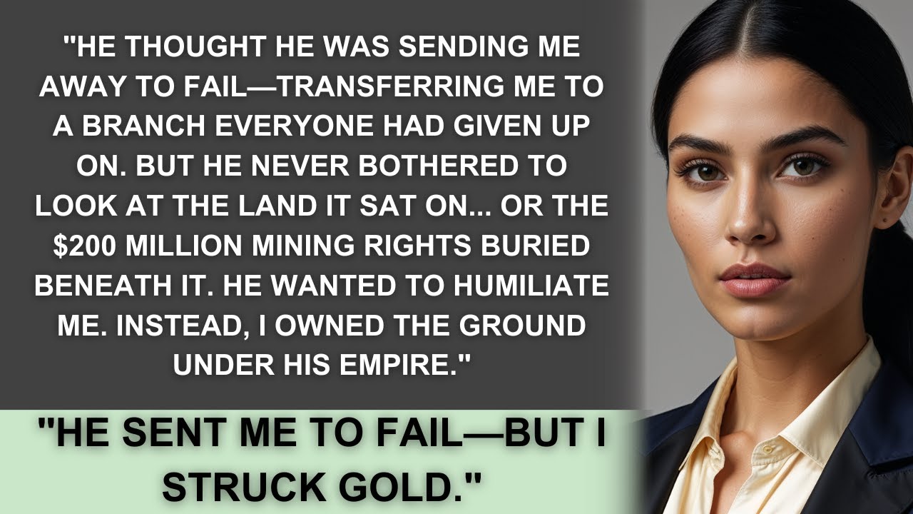 Husband Transferred Me To Failing Branch As Punishment—Not Knowing It Sits On $200M Mining Rights