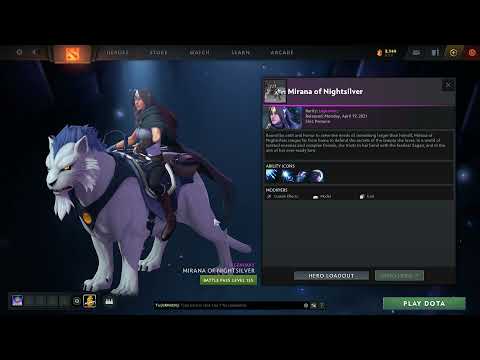 DOTA 2: NEW Persona 2021 "Mirana: The Nightsilver"