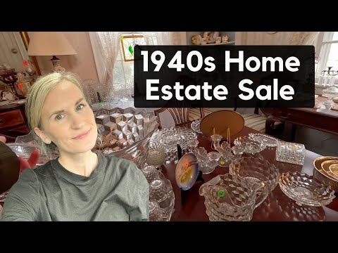 1940s Home Estate Sale unveils 75 years of collectibles, Shop with me!