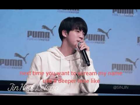 (ENG SUBS) 171019 Jin teachs you how to say "SeokJin Oppa!!"