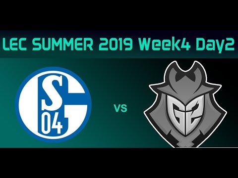 Schalke 04 vs G2 Esports | LEC Summer 2019 W4D2 | FULL GAME