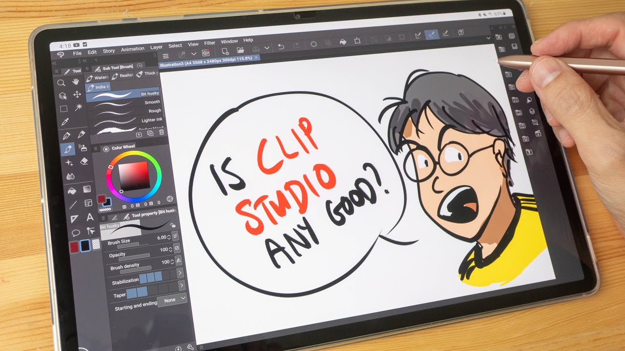 How good is Clip Studio on an Android tablet (Tab S7+)