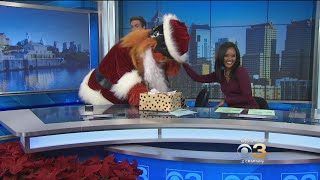 Gritty Visits CBS3 Eyewitness News Mornings