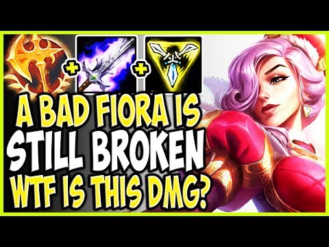 EVEN A BAD FIORA IS STILL BROKEN! WTF IS THIS DMG? TOP Heartpiercer Fiora vs Garen Season 9 Gameplay