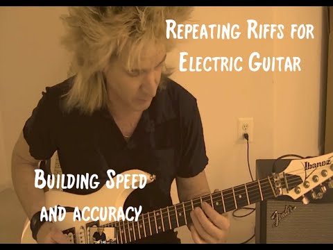 ☆ ★Repeating Riffs for Electric Guitar - Speed Drill Guitar Lesson☆ ★