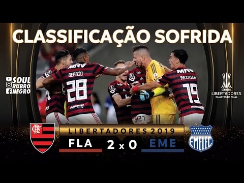 CLASSIFICAÇÃO HEROICA DO FLAMENGO NA LIBERTADORES! Flamengo 2 x 0 Emelec - Libertadores 2019
