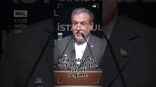 Araghchi Issues Warning on Iran War Fallout  #geopolitics #middleeast #worldnews