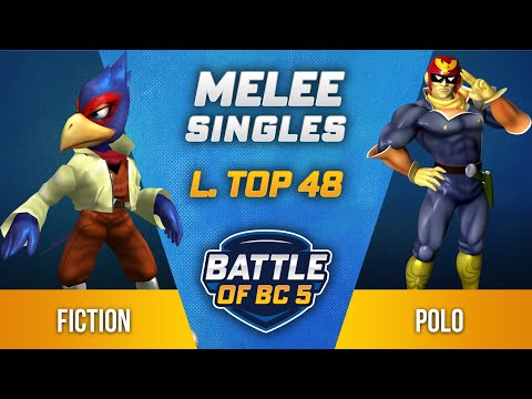 fiction (Falco) vs polo (Captain Falcon) - Melee Singles Losers Top 48 - Battle of BC 5